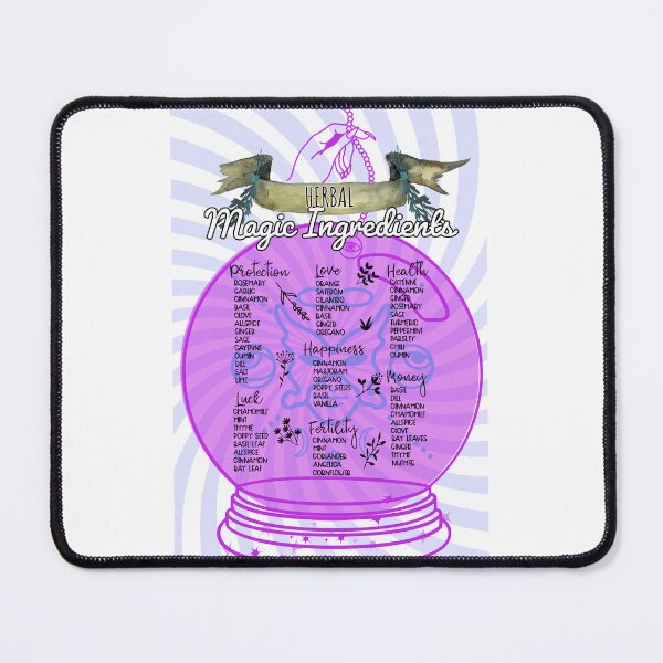 Item preview, Herbal Good Witch Brew Magic Ingredients Crystal Ball #4 designed and sold by OmniRoseArt.