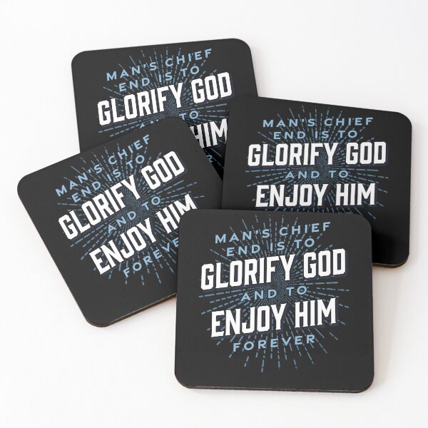 Item preview, Man’s Chief End Westminster Christian Jesus Bible Verse designed and sold by PrestoDesign.