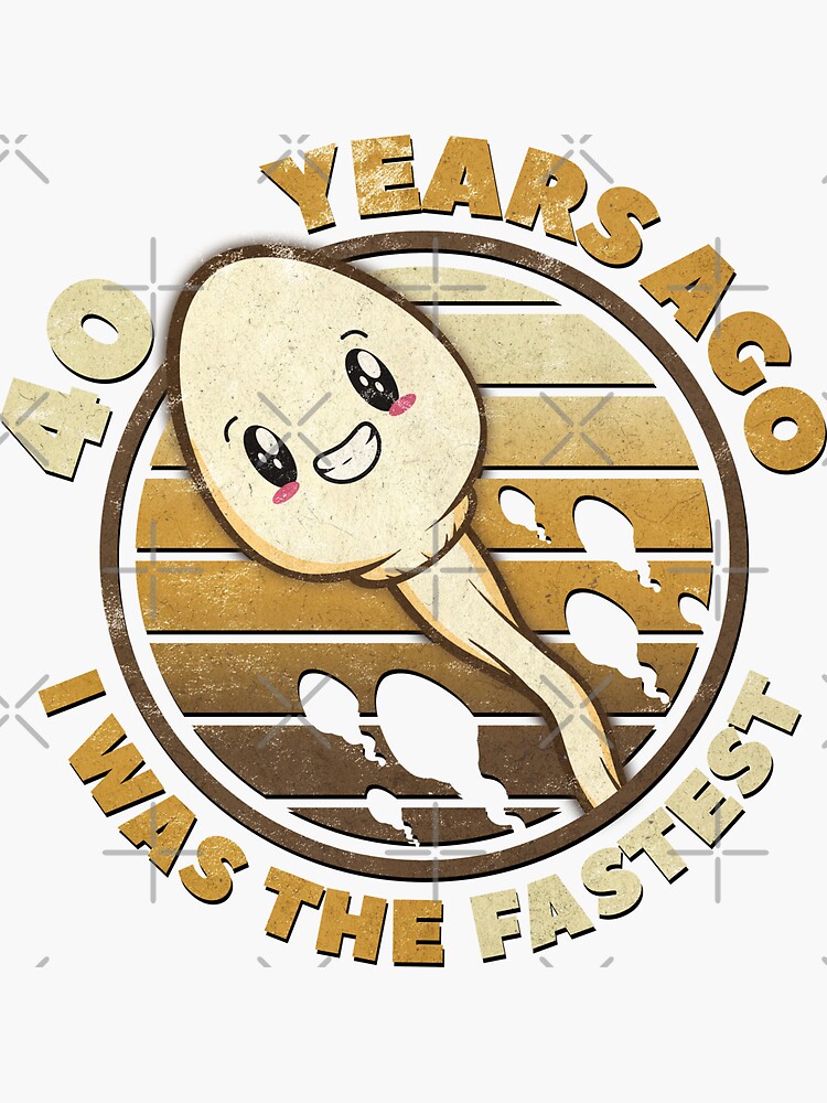 40 Years Ago I Was The Fastest 40th Birthday Design Sticker For Sale 40-years-ago-i-was-the-fastest-40th-birthday-design-sticker-for-sale