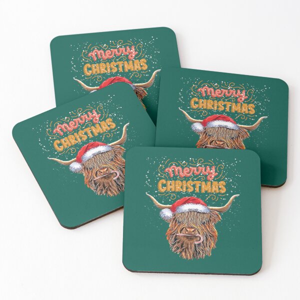 Item preview, Highland cow and Merry Christmas, Christmas sweater with cute Highland Cow, for nativity day designed and sold by Collagedream.