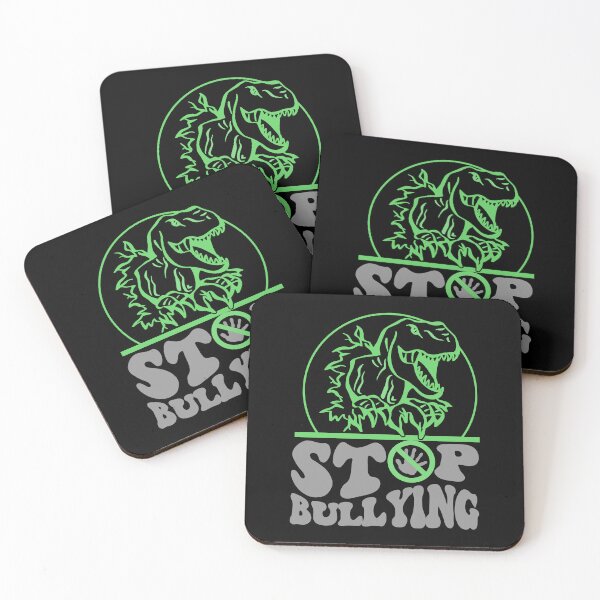 Item preview, Stop Bullying Bullying Stops Here No Bullies Dinosaur designed and sold by RockBeeDesigns.