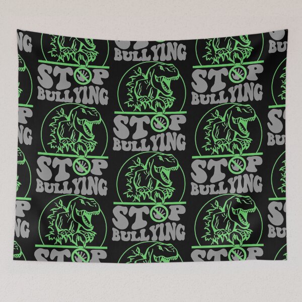 Item preview, Stop Bullying Bullying Stops Here No Bullies Dinosaur designed and sold by RockBeeDesigns.
