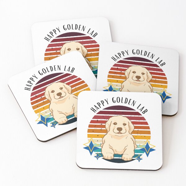 Item preview, Happy golden lab V2 designed and sold by The Love Quill.