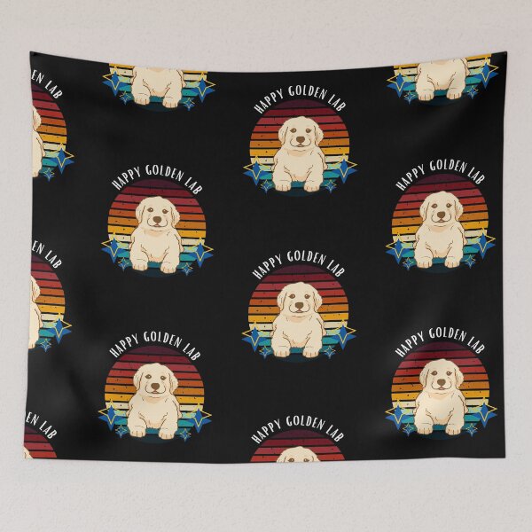 Item preview, Happy golden lab V2 designed and sold by The Love Quill.