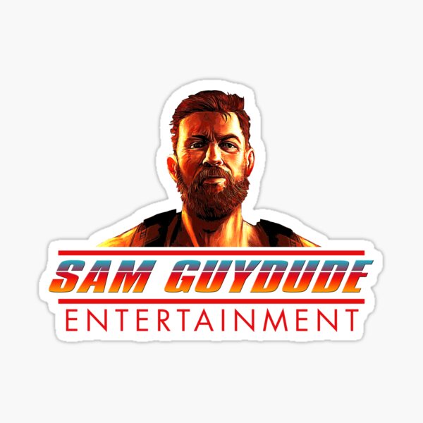 Sam Guydude Entertainment Logo Sticker For Sale By Samguydude Redbubble