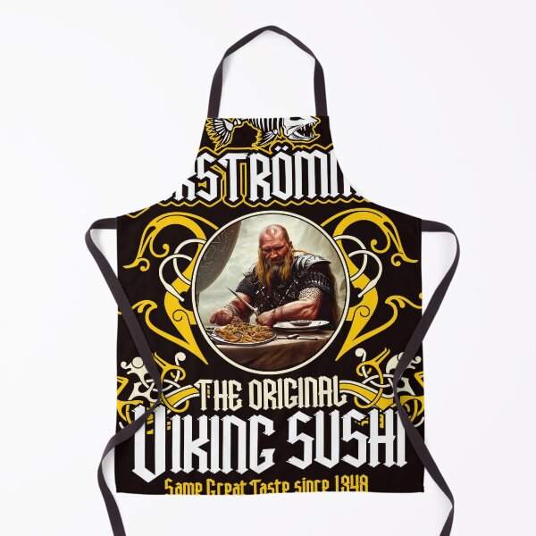 Item preview, Surstromming viking sushi t-shirt design designed and sold by Spassprediger.