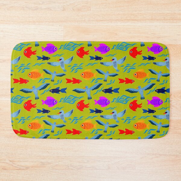 Item preview, Bright Blue and Orange Lavender Gold Fish designed and sold by ChristinasMess.