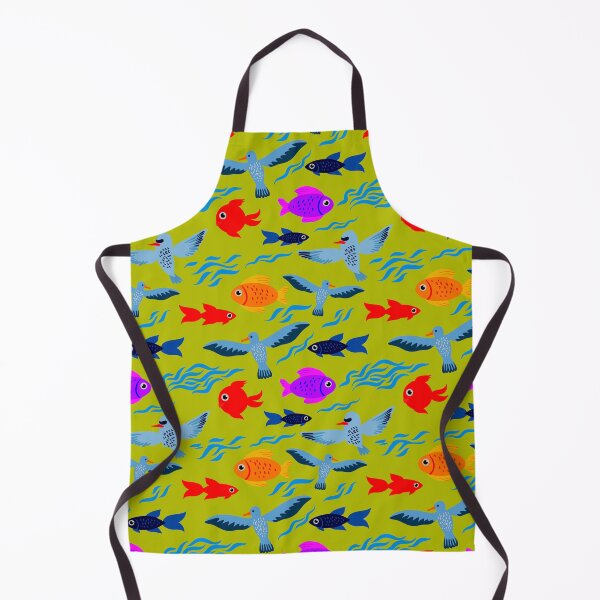 Item preview, Bright Blue and Orange Lavender Gold Fish designed and sold by ChristinasMess.