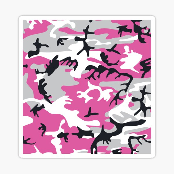 Pink CAMO, Keep your stuff hidden in plain sight! Sticker
