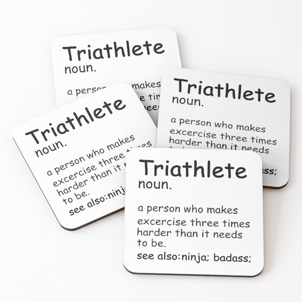 Item preview, Triathlete Noun, Funny Cycling, Cyclist Quote designed and sold by Aerial Addicts.