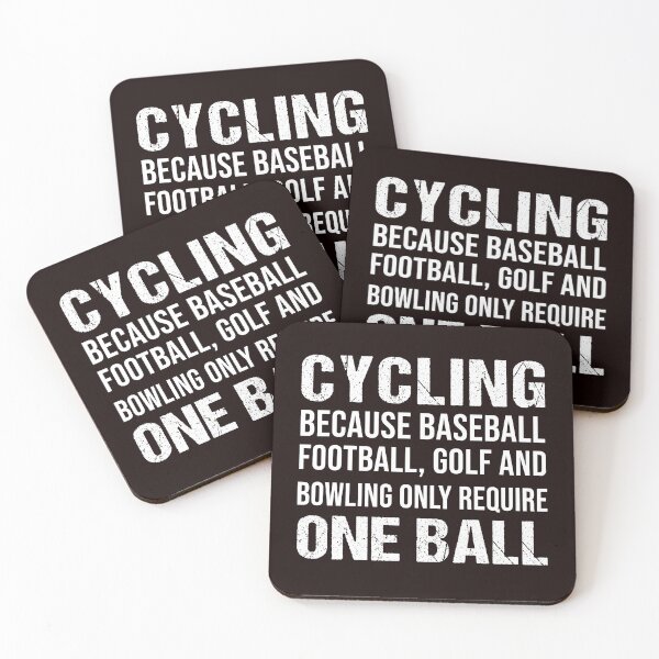 Item preview, Cycling Because, Funny Cycling, Cyclist Quote designed and sold by Aerial Addicts.