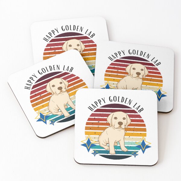 Item preview, Happy golden lab V3 designed and sold by The Love Quill.
