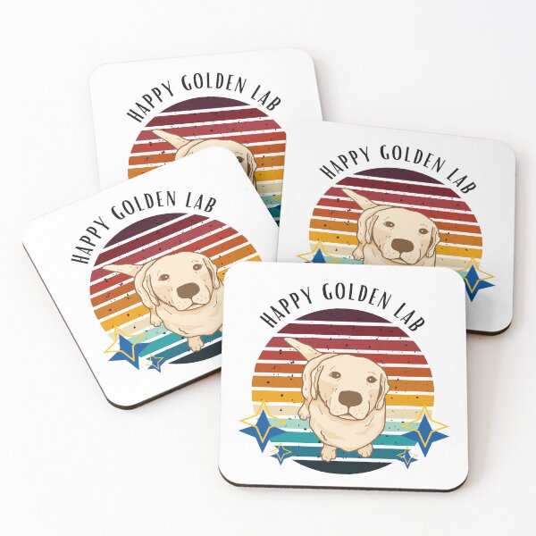 Item preview, Happy golden lab V4 designed and sold by The Love Quill.
