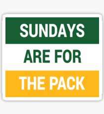 Sundays Are For The Pack Sticker