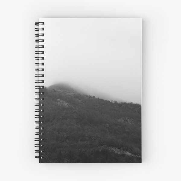 Item preview, Black and white landscape foggy winter forest designed and sold by by-jwp.