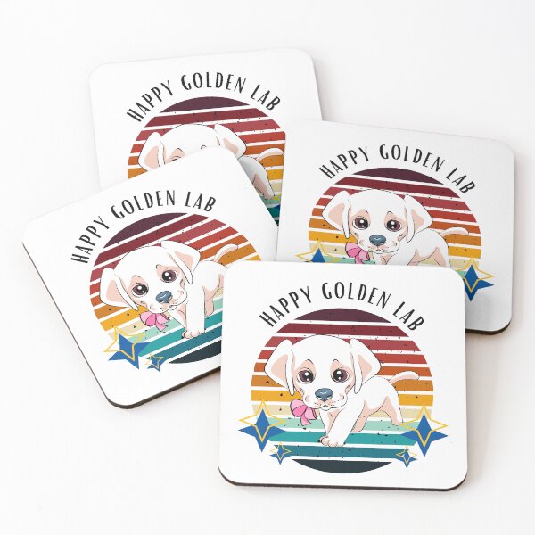 Item preview, Happy golden lab V5 designed and sold by The Love Quill.