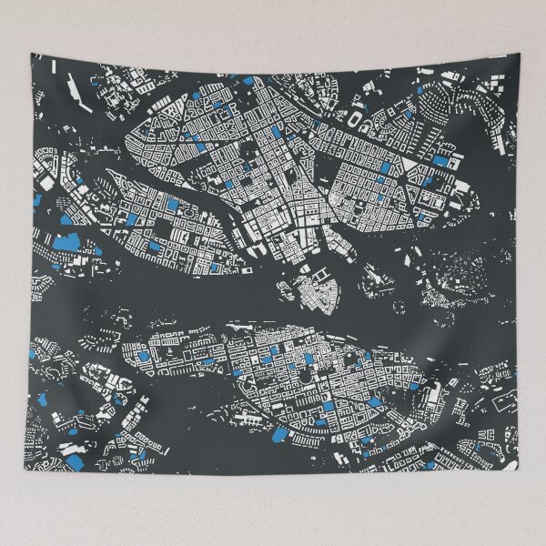 Item preview, Map of Stockholm, Sweden,with its schools in color designed and sold by jean-nicolas.