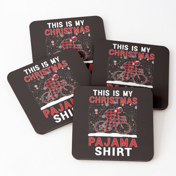 Item preview, Cycling Christmas Pajama Shirt, Funny Cycling, Cyclist Quote designed and sold by Aerial Addicts.