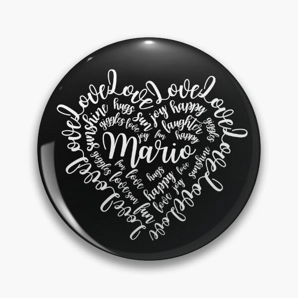 Item preview,  MARIO PERSONALISED NAME HEART  designed and sold by DanaMire.