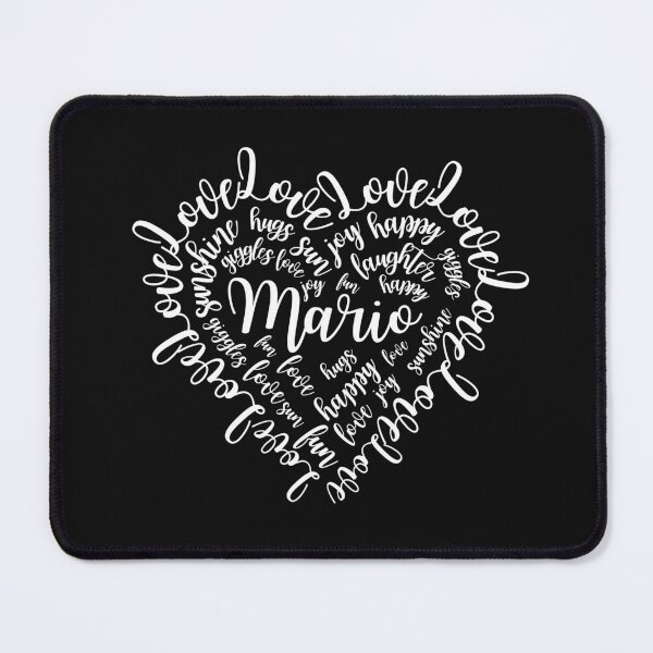 Item preview,  MARIO PERSONALISED NAME HEART  designed and sold by DanaMire.