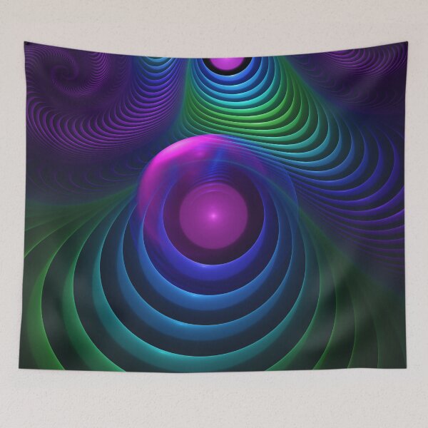 Item preview, Beautiful Rainbow Marble Fractals in Hyperspace designed and sold by San Jaya Prime.