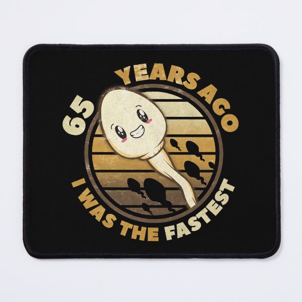 Item preview, 65 Years Ago I Was The Fastest. 65th Birthday Design designed and sold by More-dan-Prints.