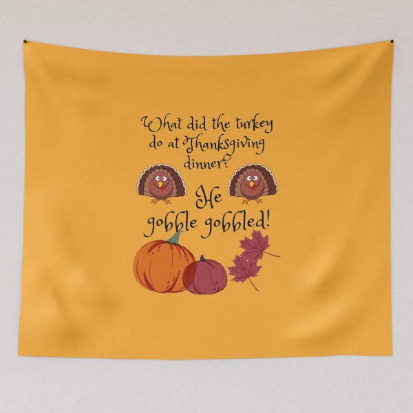 Item preview, What did the turkey do at Thanksgiving dinner - Thanksgiving designed and sold by PellSilversmith.