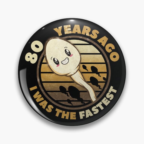 Item preview, 80 Years Ago I Was The Fastest. 80th Birthday Design designed and sold by More-dan-Prints.