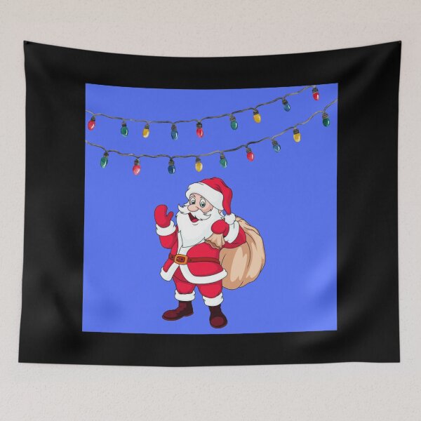 Item preview, Santa Claus Underneath Colourful Christmas Lights designed and sold by Artography Designs.
