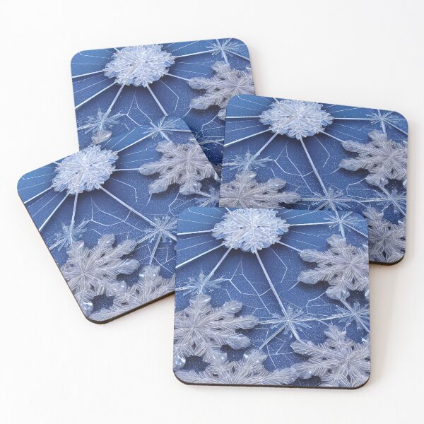 Item preview, Snowflake on ice pattern designed and sold by AppleElf.