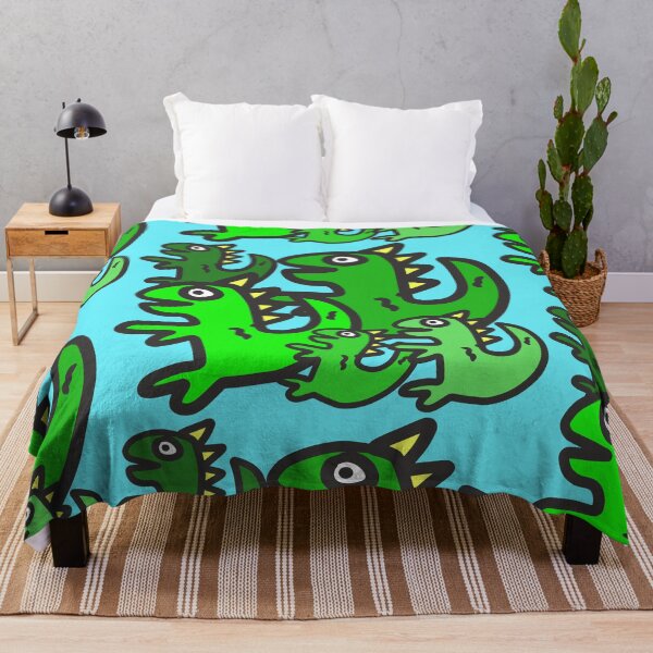 Item preview, Dino Dinosaurs T- Rex Boogie Family set light blue background- designed and sold by Karen Ekdahl.