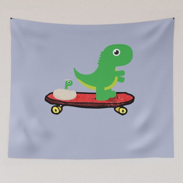 Item preview, Pickled tyrannosaurus moria Elizabeth is a cute rides on a wooden skateboard  designed and sold by KadeReilly.