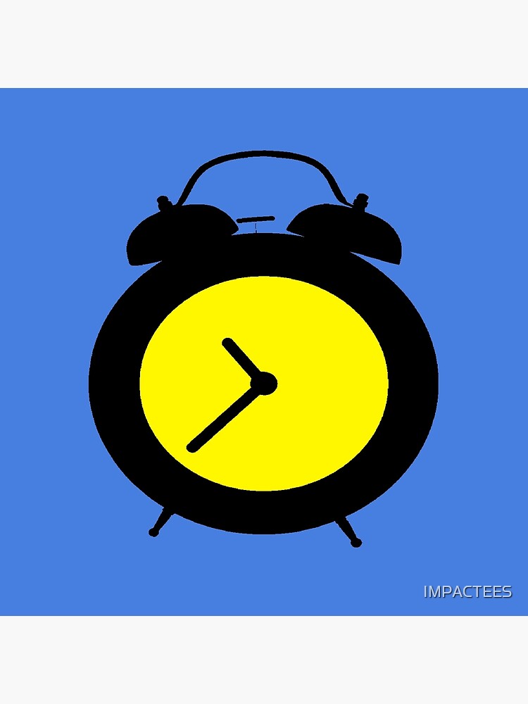 "ALARM CLOCK" Throw Pillow by IMPACTEES Redbubble