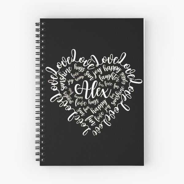 Item preview, ALEX PERSONALISED NAME HEART  designed and sold by DanaMire.