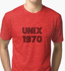 Unix 1970 Tri-blend T-Shirt