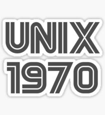 Unix 1970 Sticker
