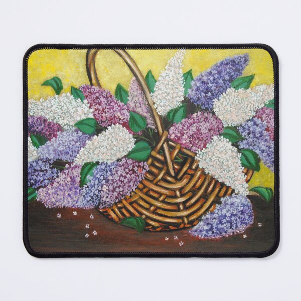 Item preview, Basket with lilac flowers designed and sold by Paun.