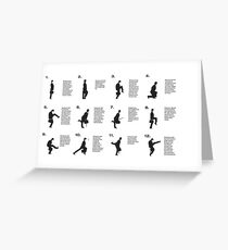 Monty Python | Silly walks | Cult tv Best of British Greeting Card