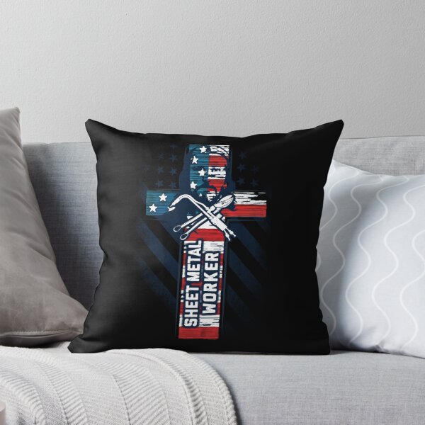 Item preview, Proud Patriotic American Sheet Metal Worker Pullover Sweatshirt designed and sold by raynesjestero.