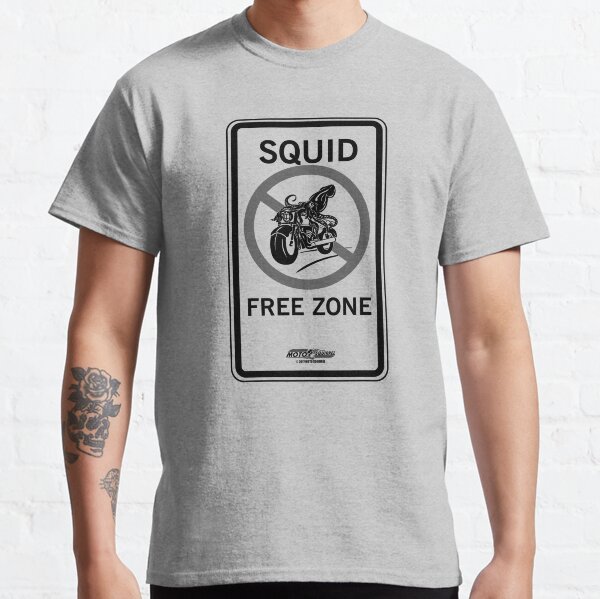 Squid Free Zone on Grey! Classic T-Shirt