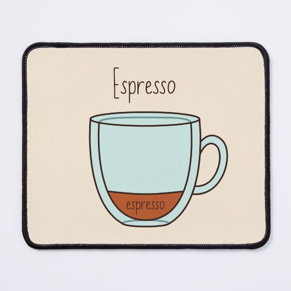 Item preview, Cute Hand Drawn Coffee Proportions - Espresso designed and sold by hotsaucefactory.