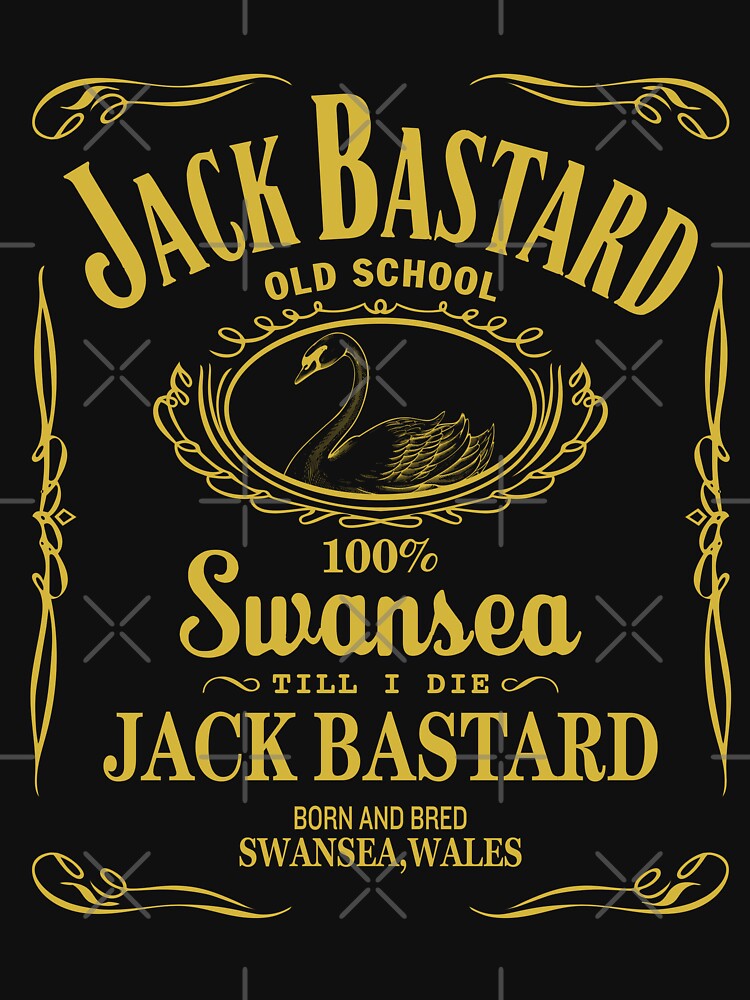 "SWANSEA JACK BASTARD GOLD" Tshirt for Sale by Delapits Redbubble