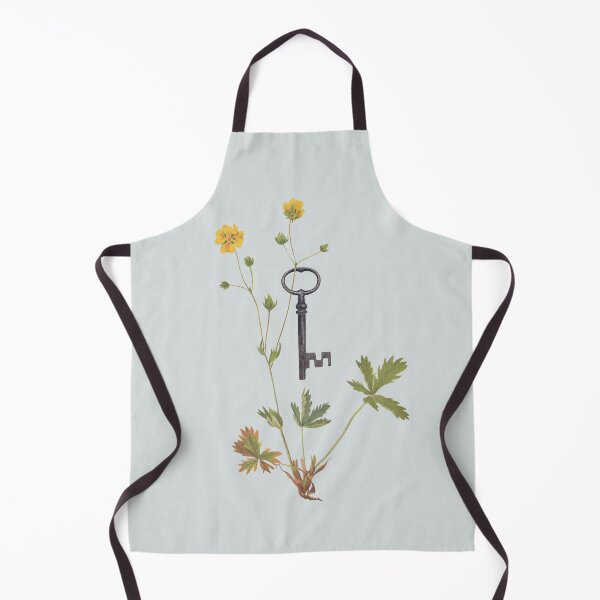 Item preview, Minimal collage botanical vintage key designed and sold by Frida Floral Studio.