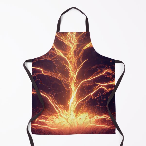 Item preview, Fire thunder pattern designed and sold by AppleElf.