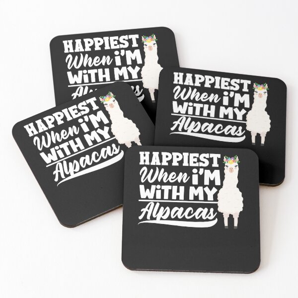 Artikelvorschau, Mammals LLamas Alpaca Happiest When Im With My Alpacas entworfen und verkauft von ShopTheStyle.