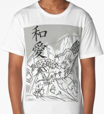 Peace & Love Dragon Long T-Shirt