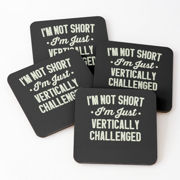 Item preview, I'm Not Short I'm Just Vertically Challenged / Funny Sarcastic Gift Idea Colored Vintage / Gift for Christmas designed and sold by Chamssou.