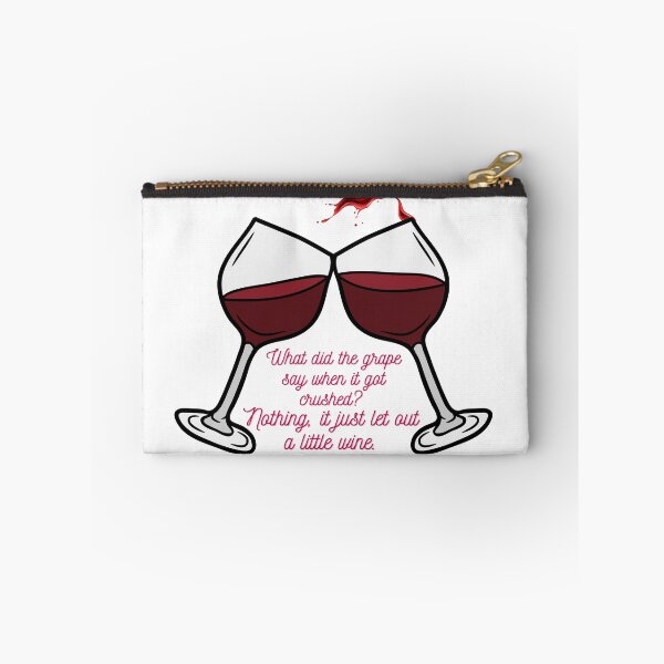 Item preview, What did the grape say when it got crushed? funny joke design, wine glasses - perfect for new year party designed and sold by Olivvier.