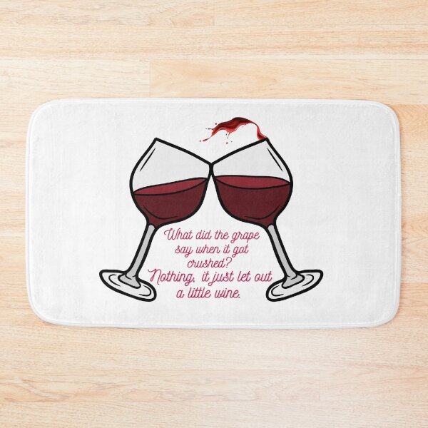 Item preview, What did the grape say when it got crushed? funny joke design, wine glasses - perfect for new year party designed and sold by Olivvier.