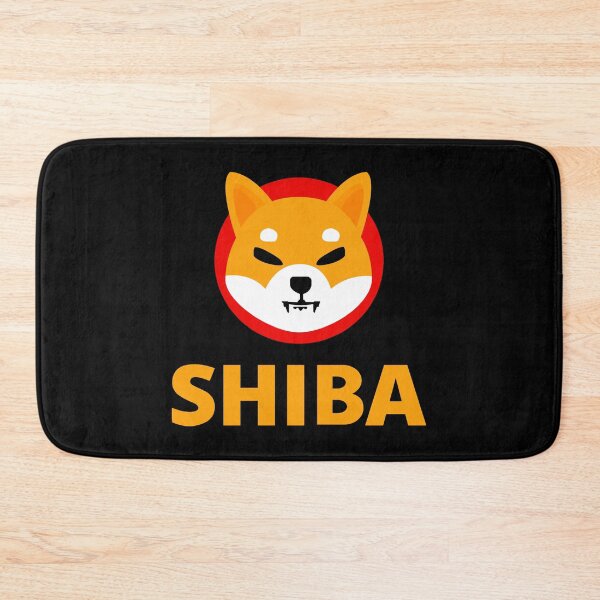 Item preview, Shiba Inu SHIB Crypto Altcoin - Clean Vertical Logo with Orange Text Logo Variant #1 designed and sold by CryptoMoods.